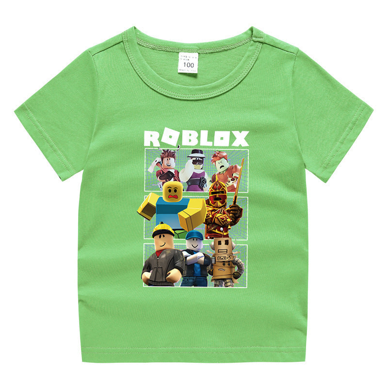 Children's summer short sleeved T-shirt