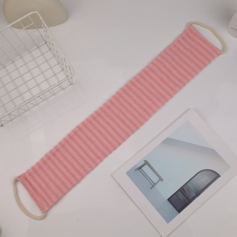 Striped Bath Scrubber Long Strip Nylon Sauna Towel Thickened Adult Back Scrubber
