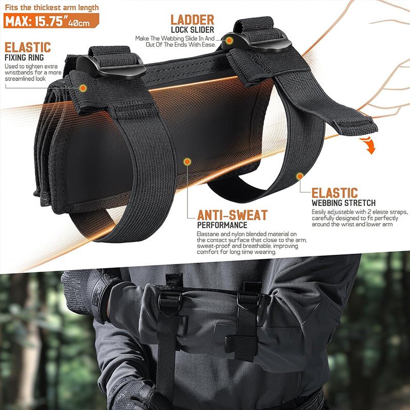 Tactical Arm Map Holder – Military Wrist Sleeve for Maps, Cards & Notes, Ideal for Range & Field Use