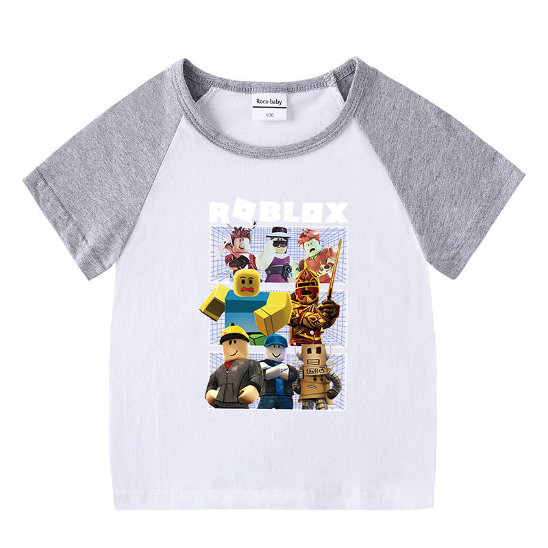 Children's summer clothing short sleeved T-shirt for men and women