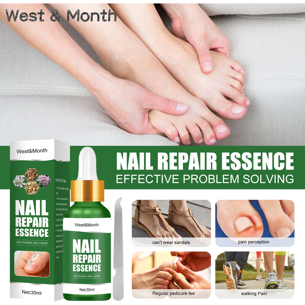 Nail Repair Essence, Hand And Foot Thickening Brightening Nails Repair Rotten Nails Bad Nails Remove Ash Nail Infection Clean