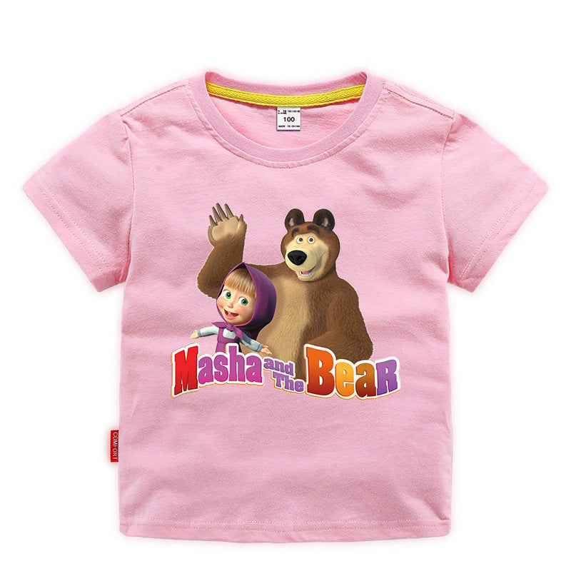 Children's summer clothing short sleeved Martha and Bear