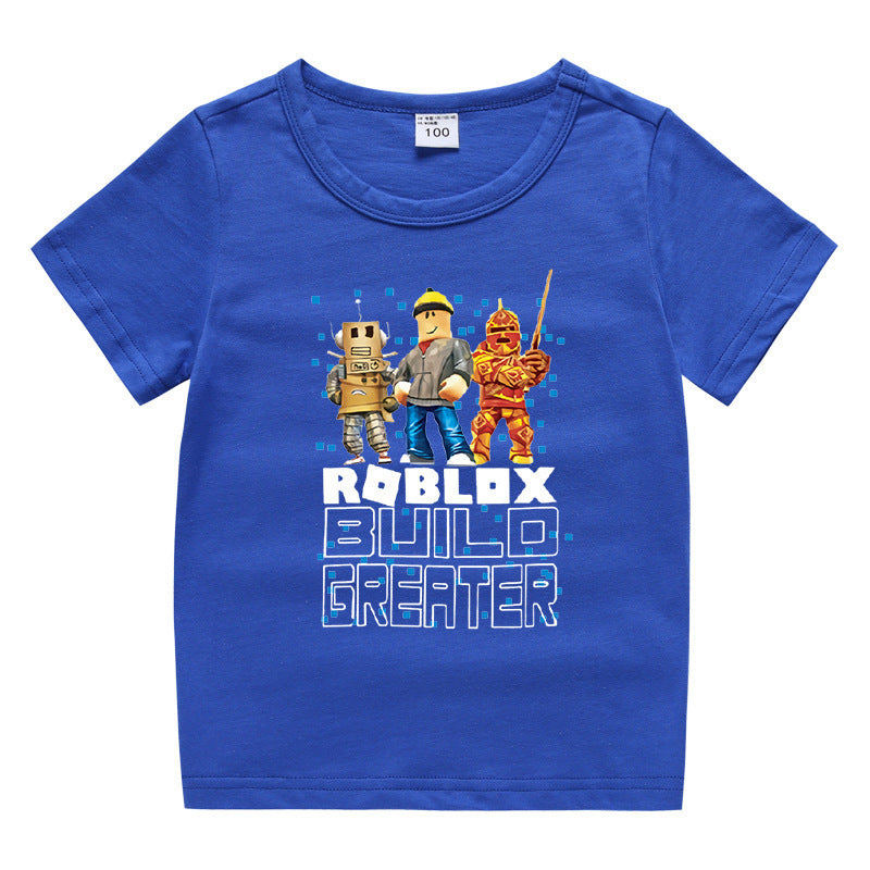 Children's summer short sleeved T-shirt