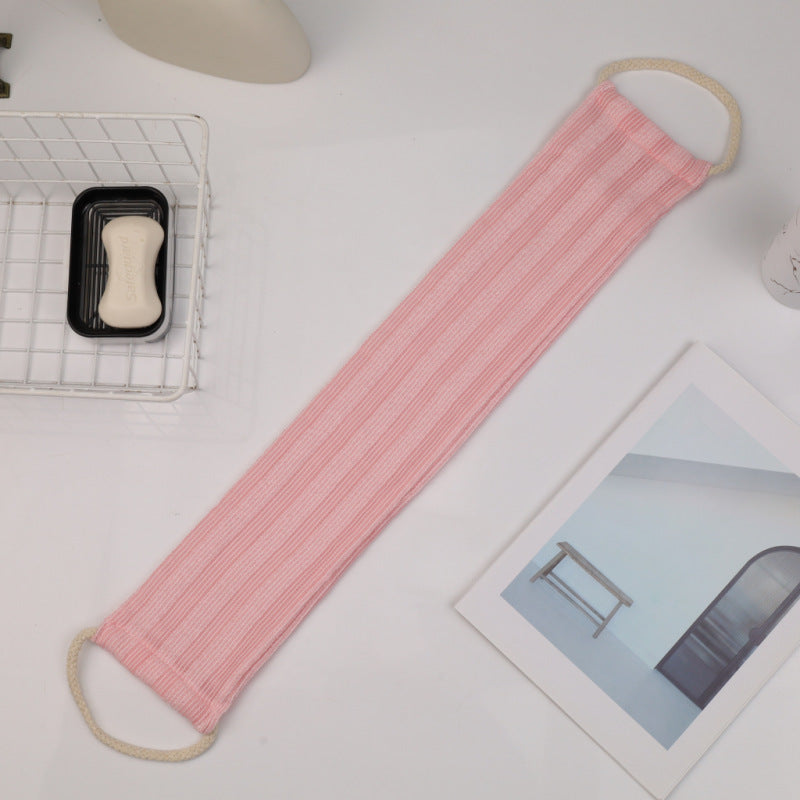Striped Bath Scrubber Long Strip Nylon Sauna Towel Thickened Adult Back Scrubber