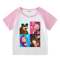 Children's summer short sleeved T-shirt