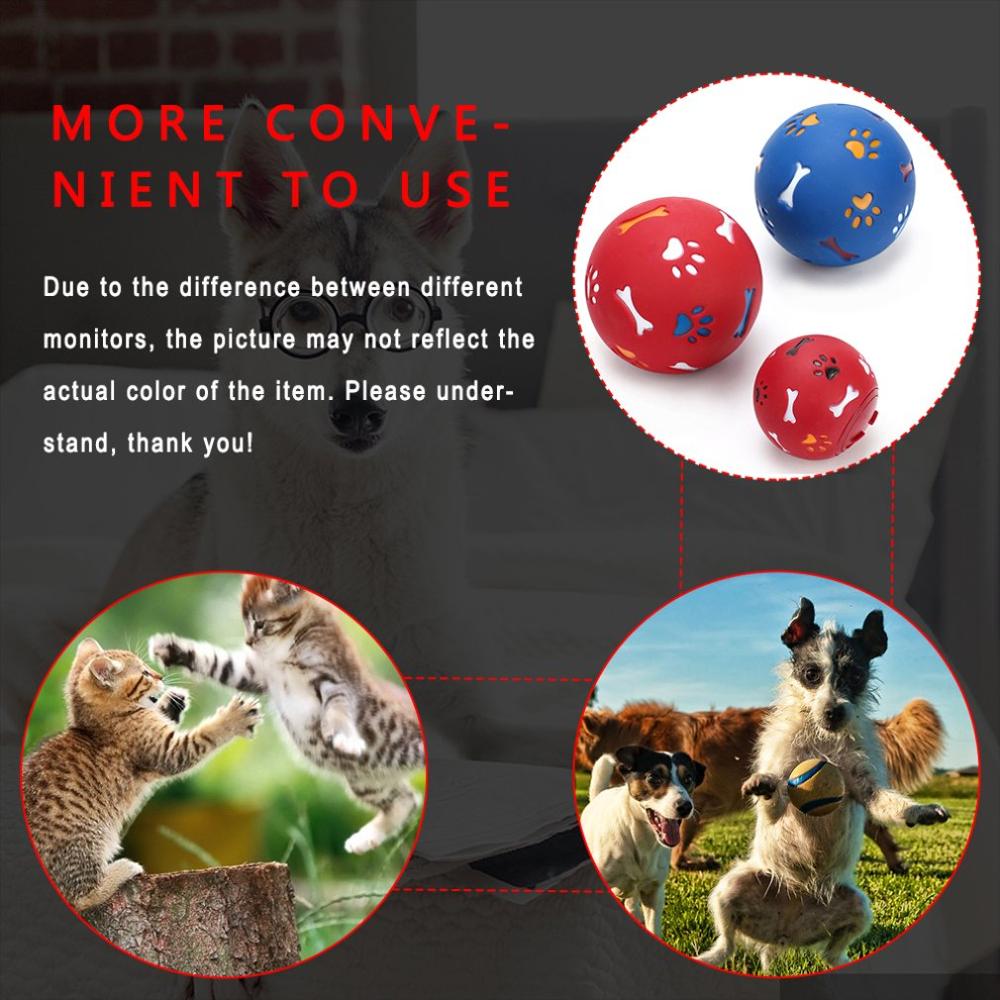 Educational Leaking Food Ball Pet Dog Cat Toys Bite-resistant Rubber IQ Training Toy Interactive Tooth Cleaning Balls Puppy Toys