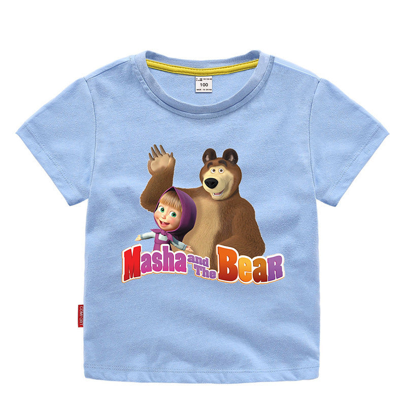 Children's summer clothing short sleeved Martha and Bear