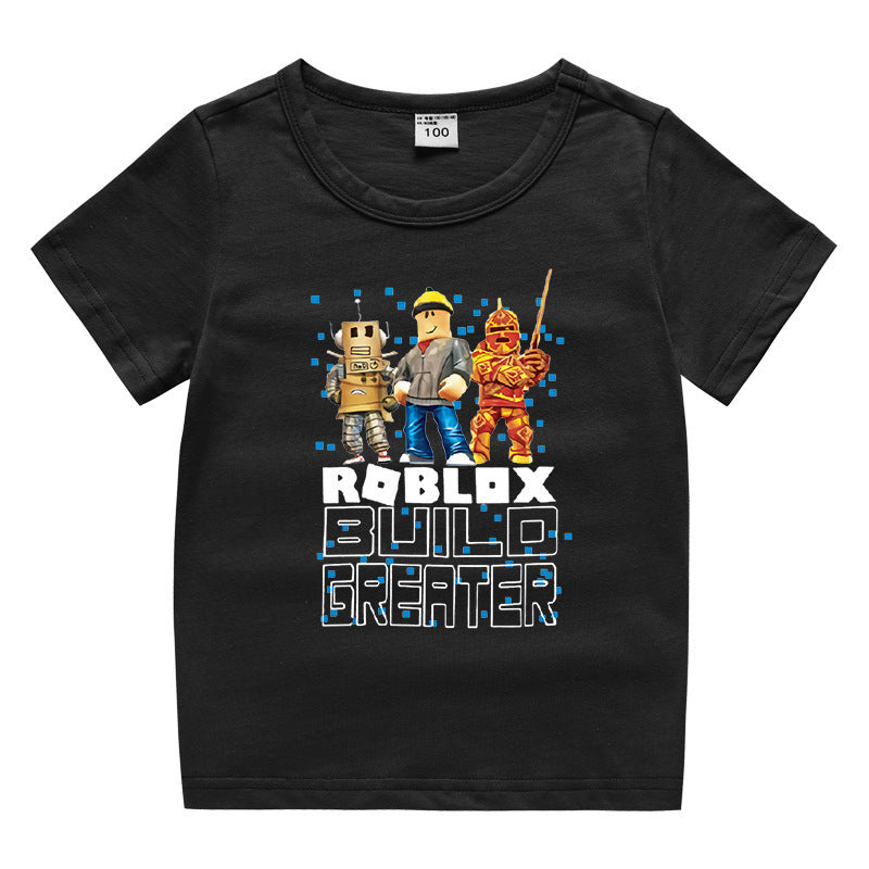 Children's summer short sleeved T-shirt