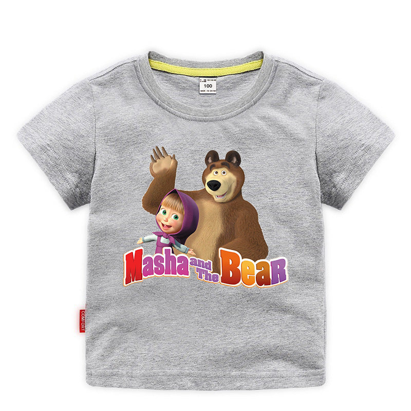 Children's summer clothing short sleeved Martha and Bear