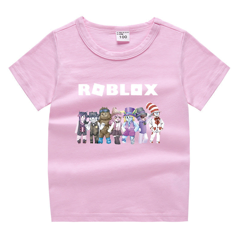 Children's summer short sleeved T-shirt
