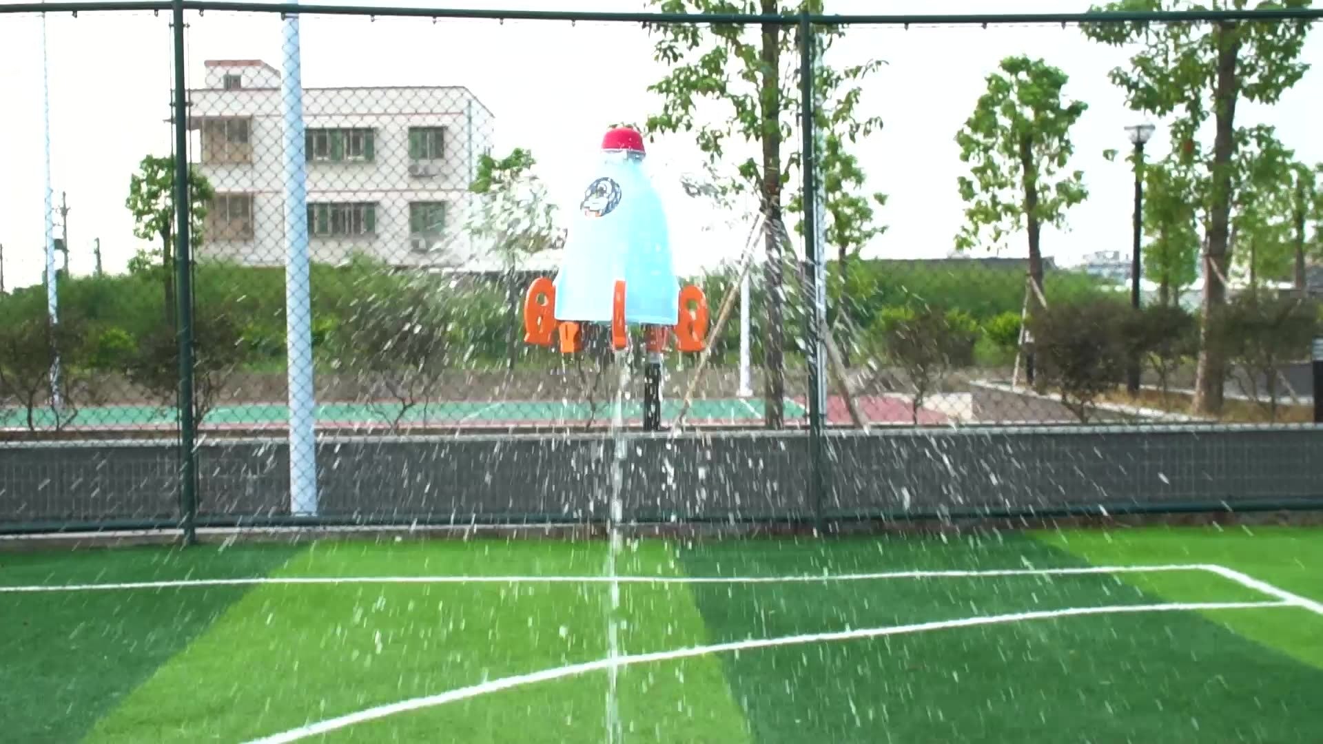 New Children's Outdoor Lift-Off Water Spray Toys Parent-Child Interactive Space Rocket Sprinkler Water Play Toys