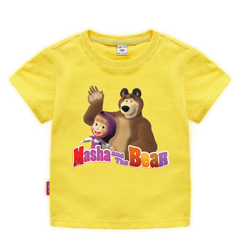Children's summer clothing short sleeved Martha and Bear