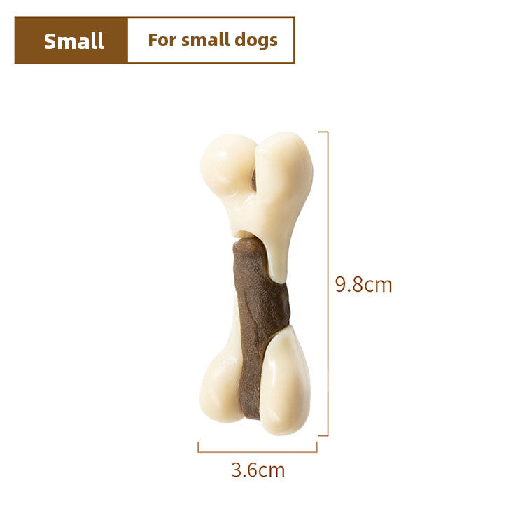 Pet Toys Eat Play Bones Teeth Cleaning Teeth Grinding Stick Cowhide Stick Dog Bite Gel Hind Leg Bone Chew Dog Bite Toys