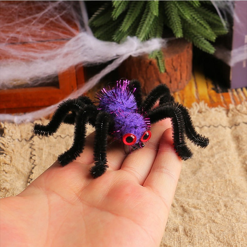 Halloween Horror Spider Hair Clip, Spooky Party Decoration for Kids and Adults, Funny Spider Hair Accessory