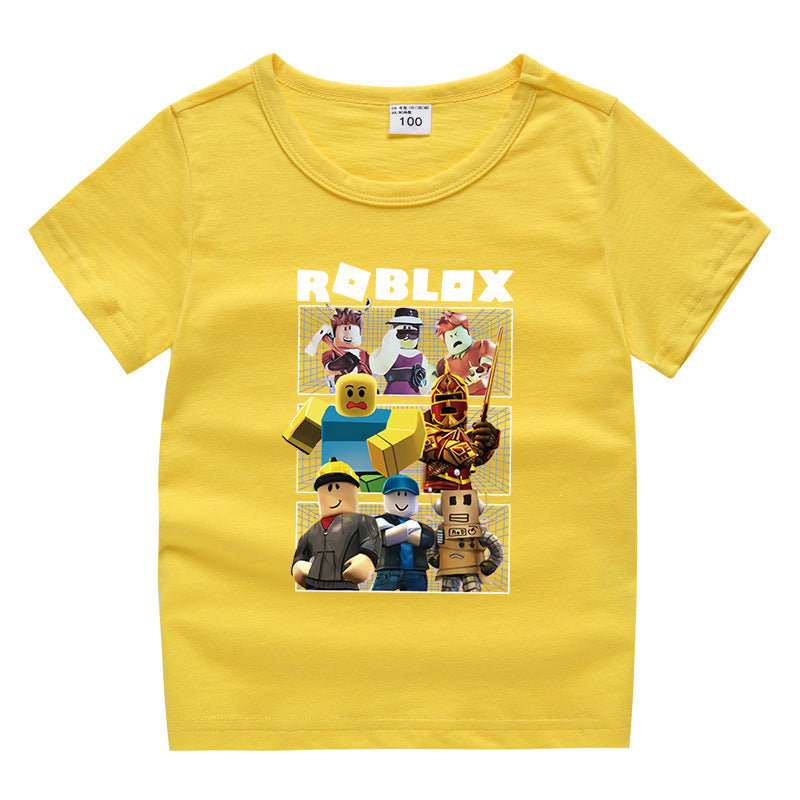 Children's summer short sleeved T-shirt