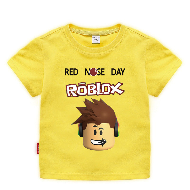 Roblox Children's Summer Wear Short Sleeves