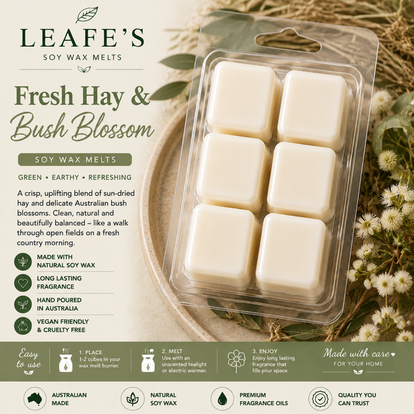 Fresh Hay & Bush Blossom - soy wax melts