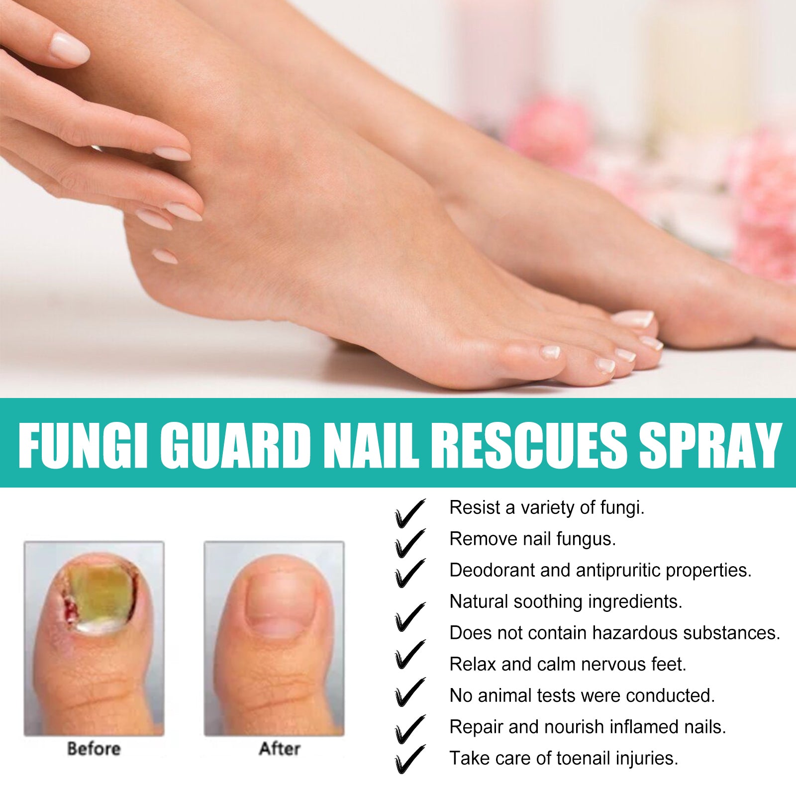 Nail Care Spray Soft Nails Thickening Nails Gray Nails Cleaning Odor Brightening Nails Spray