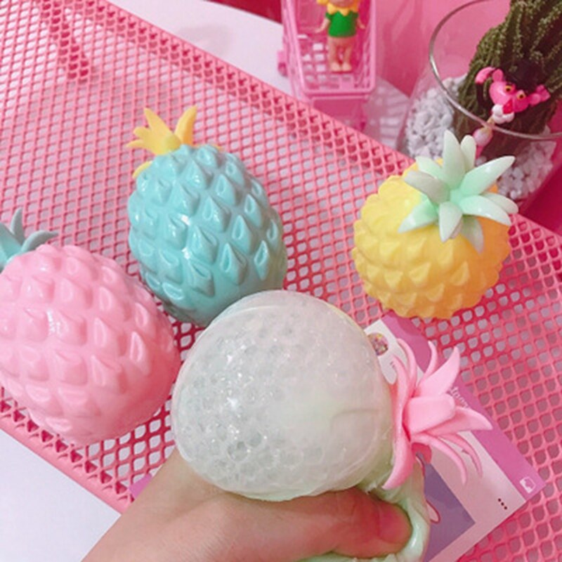 Pineapple Anti Stress Grape Ball Funny Gadget Vent Decompression Toys For Children Stress Autism Hand Wrist Squeeze Toys