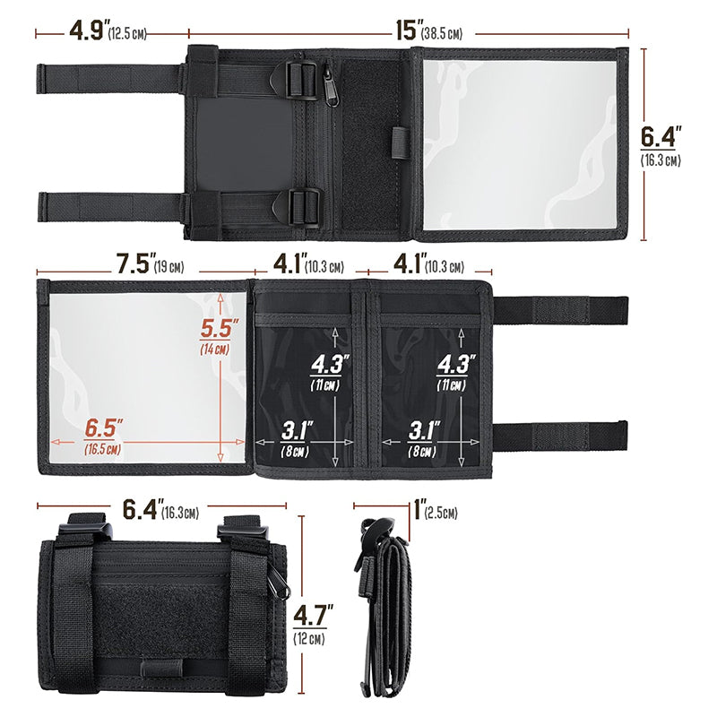 Tactical Arm Map Holder – Military Wrist Sleeve for Maps, Cards & Notes, Ideal for Range & Field Use