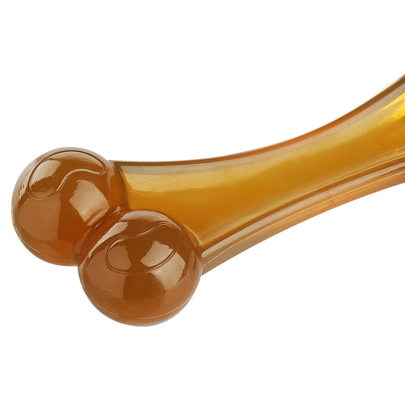 Dog Toys PU Bite-Resistant Arched Bone Beef Flavor Bone Puppy Molars Medium And Large Dog Chewing Toys