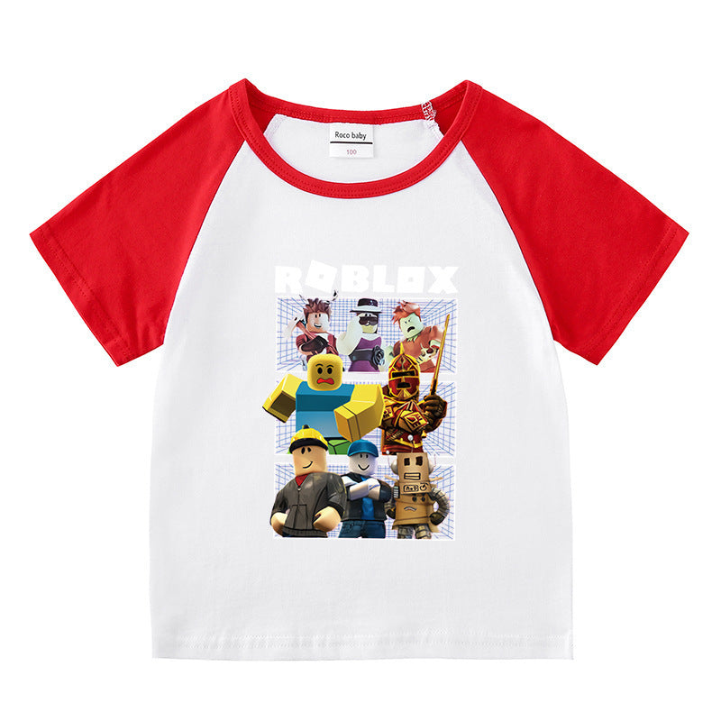 Children's summer clothing short sleeved T-shirt for men and women
