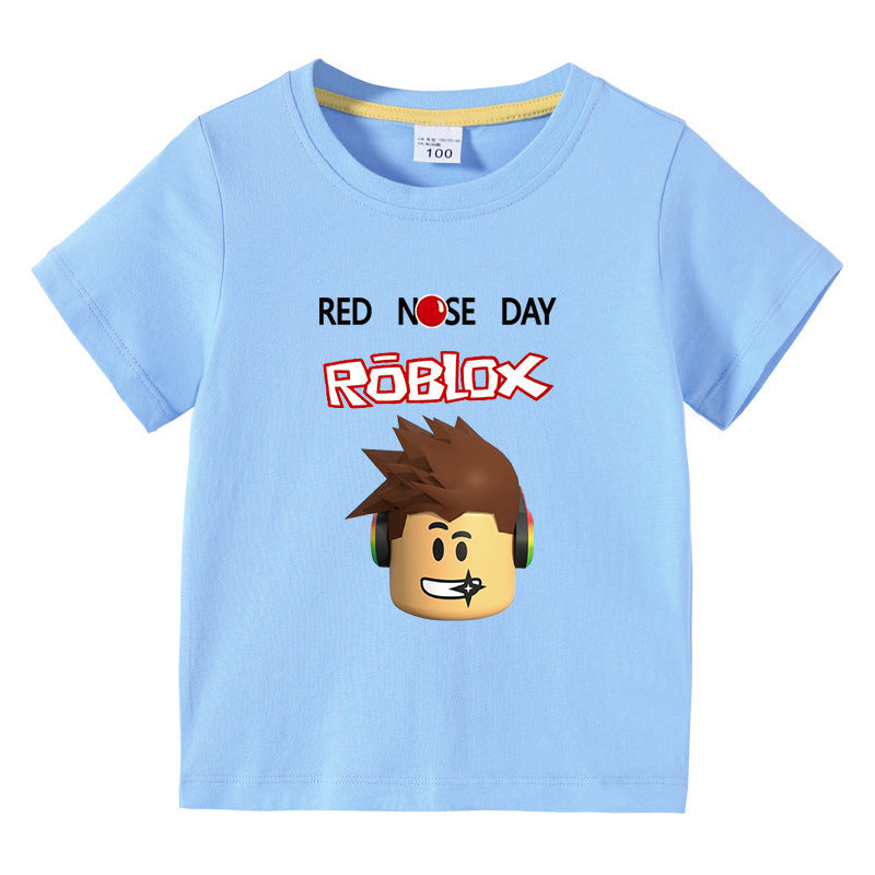 Children's summer short sleeved T-shirt