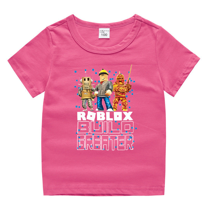Children's summer short sleeved T-shirt