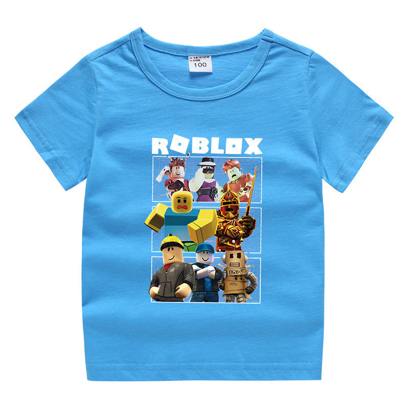 Children's summer short sleeved T-shirt