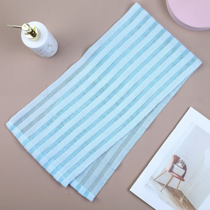 Striped Bath Scrubber Long Strip Nylon Sauna Towel Thickened Adult Back Scrubber