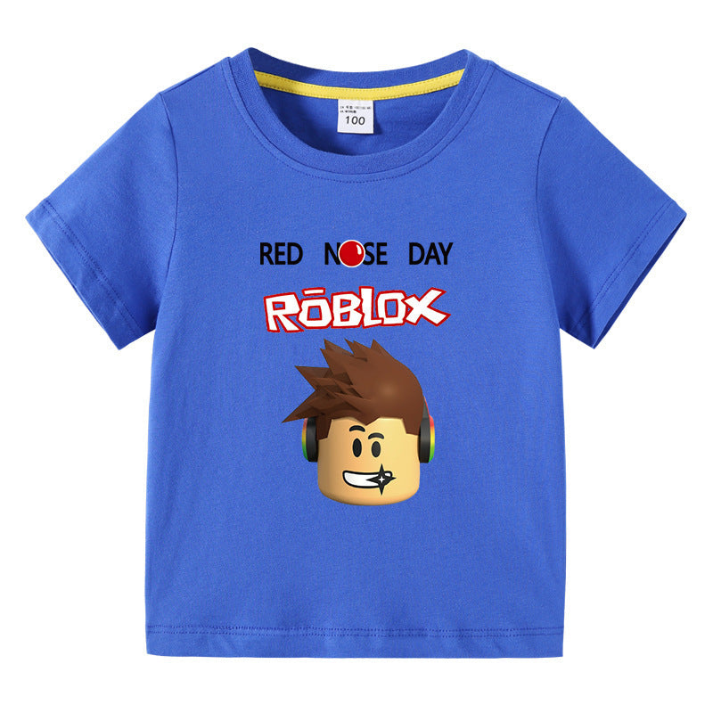 Children's summer short sleeved T-shirt