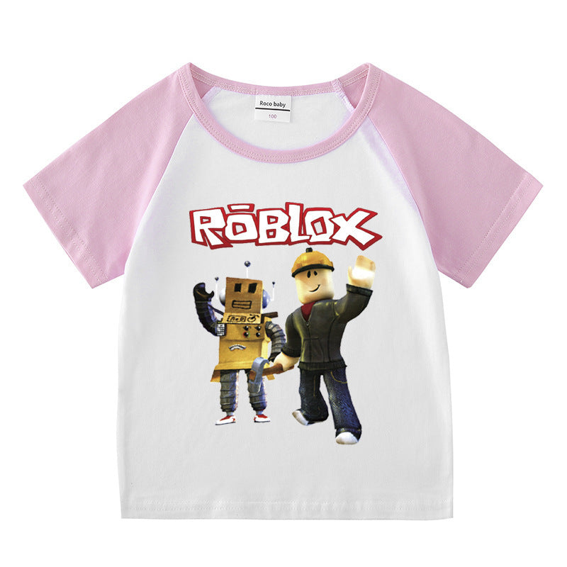 Children's summer short sleeved T-shirt