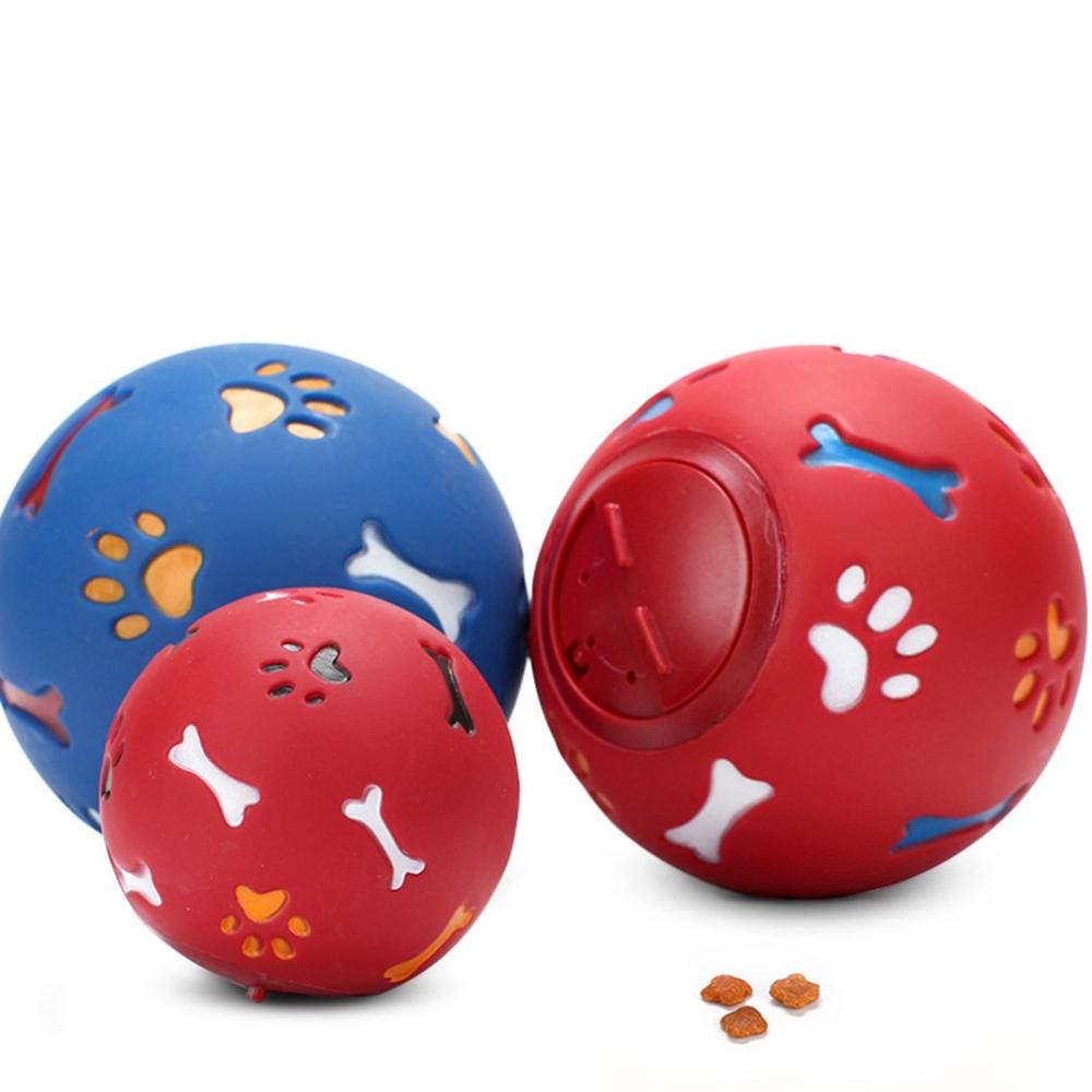 Educational Leaking Food Ball Pet Dog Cat Toys Bite-resistant Rubber IQ Training Toy Interactive Tooth Cleaning Balls Puppy Toys
