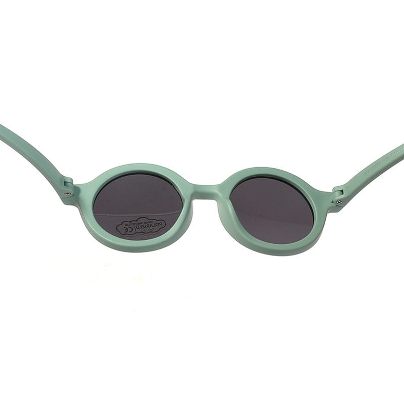Silicone sunglasses for children aged 0-3, cute baby polarized outdoor sunglasses with UV protection
