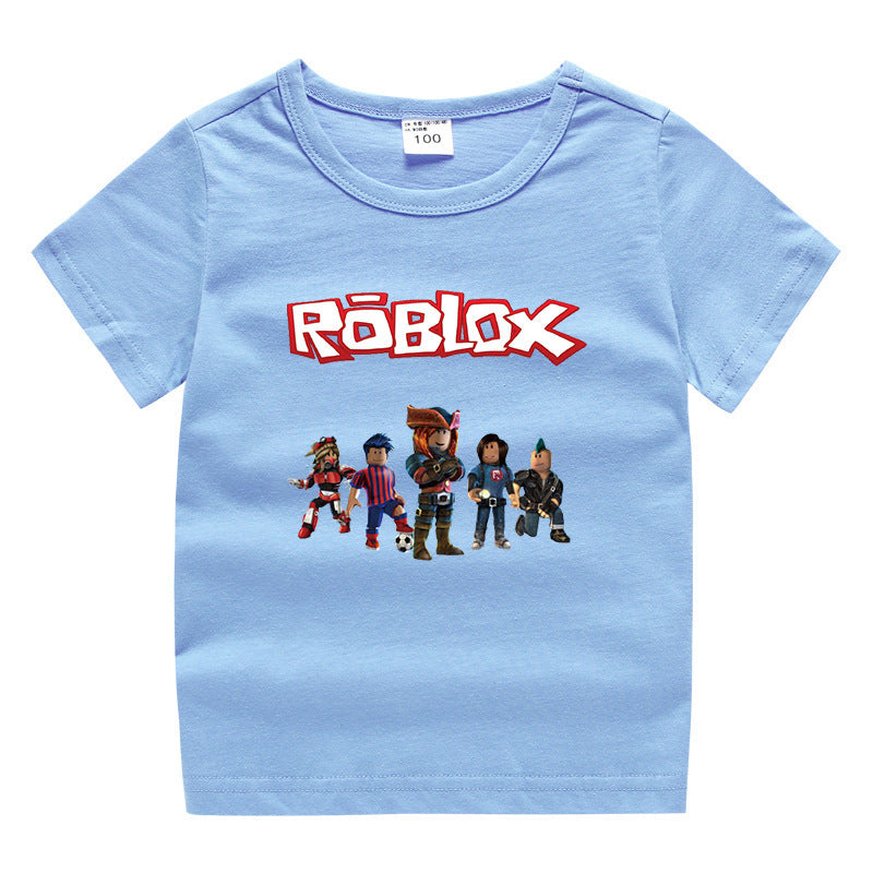 Roblox Children's Summer Short sleeved T-shirt