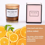 Scented Soy Wax Aromatherapy Candle in Small Glass Jar