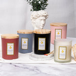 Embossed Cup Soy Wax Scented Candle with Lace Edge 40-Hour Burn
