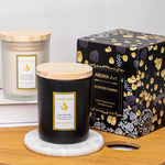 Embossed Cup Soy Wax Scented Candle with Lace Edge 40-Hour Burn
