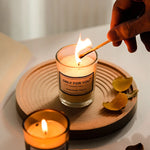 Scented Soy Wax Aromatherapy Candle in Small Glass Jar