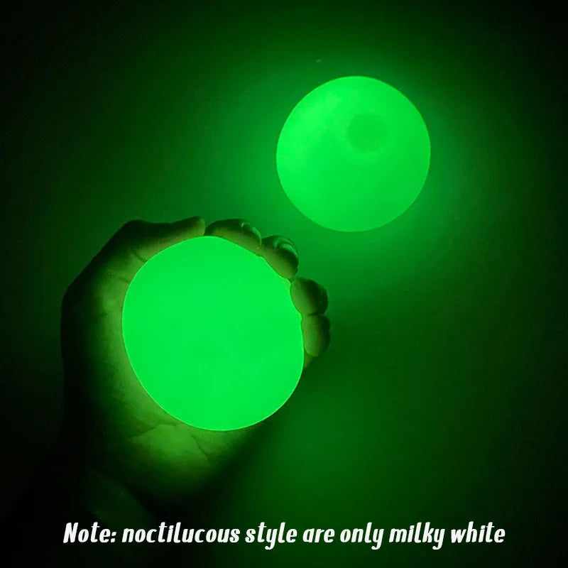 Kids Toys Stick Wall Ball Stress Relief Toys Sticky Squash Ball Globbles Decompression Toy Sticky Target Ball Catch Throw Ball
