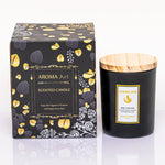 Embossed Cup Soy Wax Scented Candle with Lace Edge 40-Hour Burn
