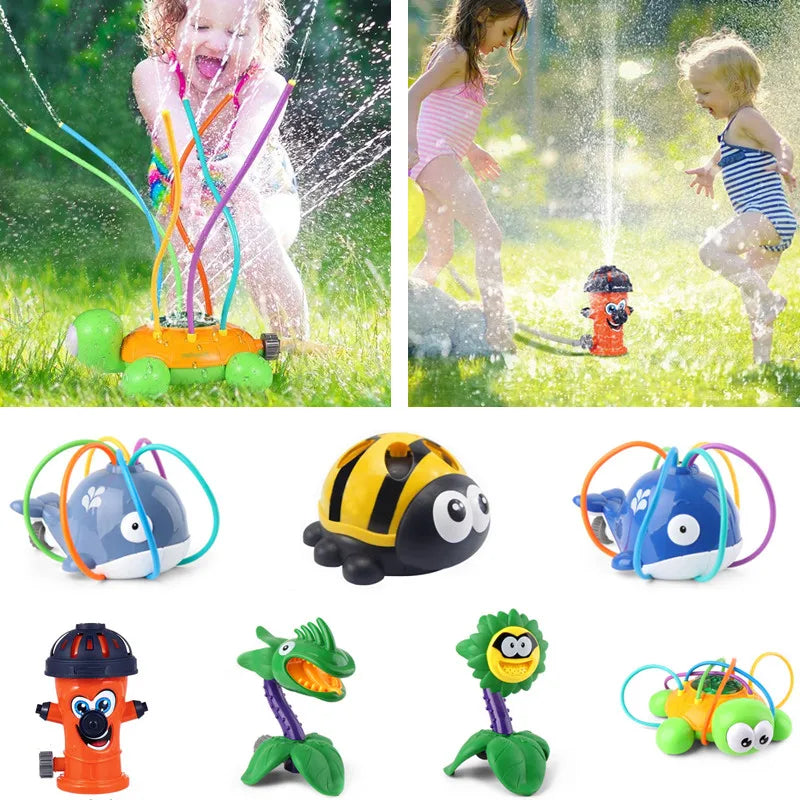 Summer Cool Fun Bath Toys Ball Water Squirting Sprinkler Baby Bath Shower Kids Toys