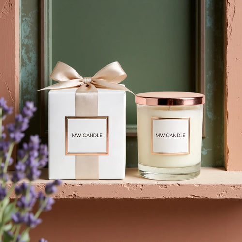 Round Glass Jar Soy Wax Scented Candle Aromatherapy Home Decor
