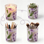 Scented Soy Wax Candle 60-Hour Burn in Matte Glass Jar