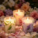 Scented Soy Wax Candle 60-Hour Burn in Matte Glass Jar