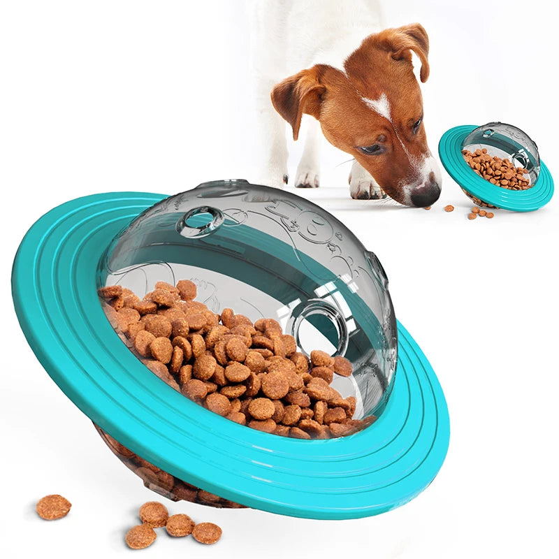 Dog  Flying Saucer Toys  Chew Leaking Slow Food Feeder