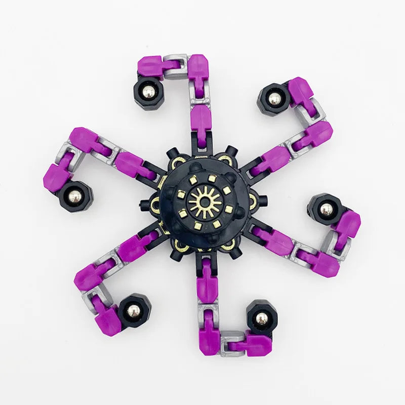 Glow in Dark Transformable Fidget Spinners Fingertip Gyro Toys Decompression Deformed Spinner Goodie Bag Suffers Party Favors