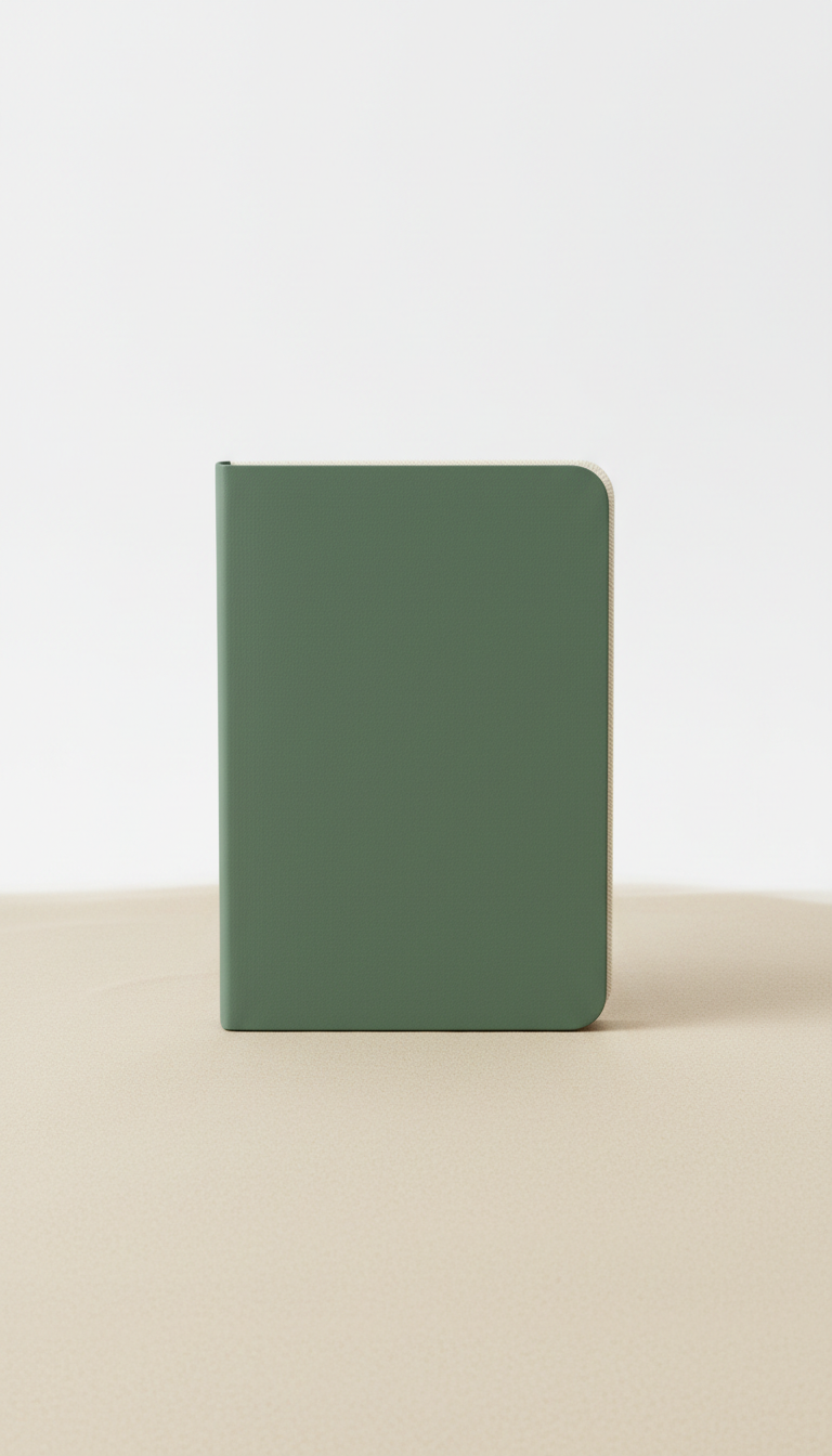 Sage Rounded-Edge Notebook