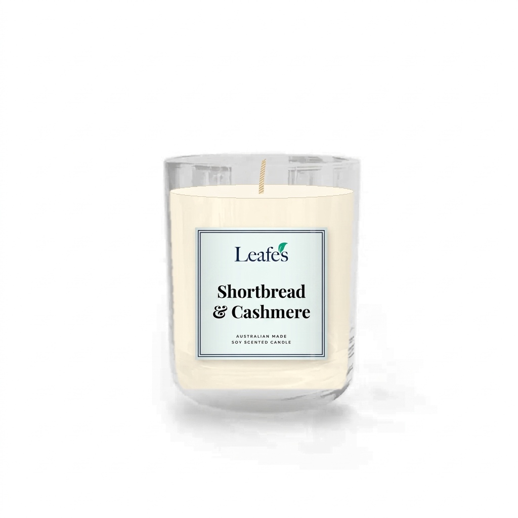leafe's Shortbread & Cashmere Candle Mockup