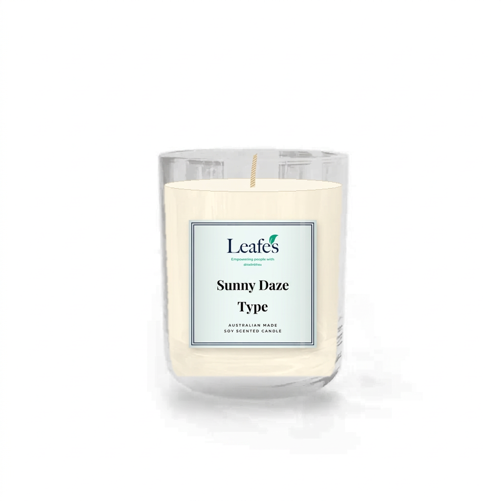 leafe's Sunny Daze Type Candle Mockup